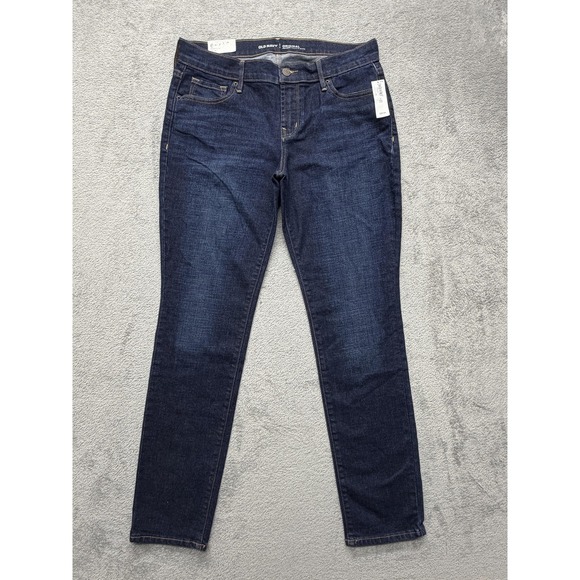 Old Navy Denim - Old‎ Navy Jeans Womens 6 Short Blue Mid Rise Original Straight Stretch Denim